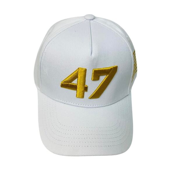 Authentic Limited Charlie Kirk White Hat Cap Gold 47 Turning Point USA - Picture 10 of 11